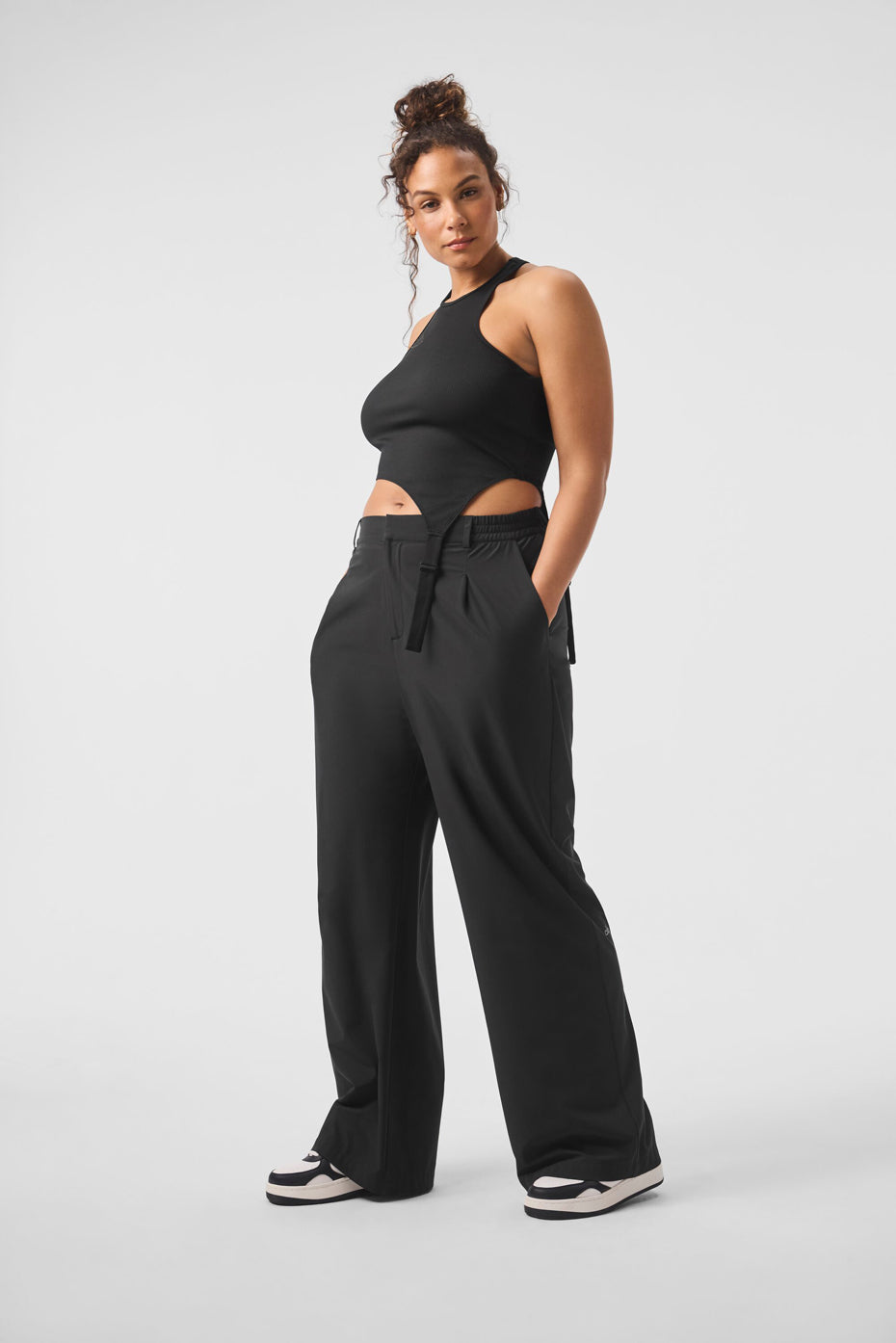 Alosoft Ribbed Revelation Tank Top — Black