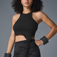 Alosoft Ribbed Revelation Tank Top — Black