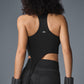 Alosoft Ribbed Revelation Tank Top — Black