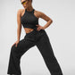 Alosoft Ribbed Revelation Tank Top — Black