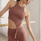 Alosoft Ribbed Revelation Tank Top — Chestnut