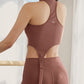 Alosoft Ribbed Revelation Tank Top — Chestnut