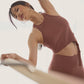 Alosoft Ribbed Revelation Tank Top — Chestnut