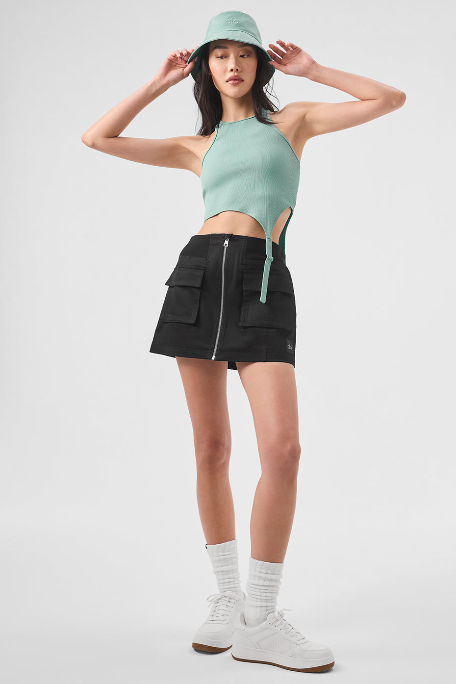 Alosoft Ribbed Revelation Tank Top — Botanical Green