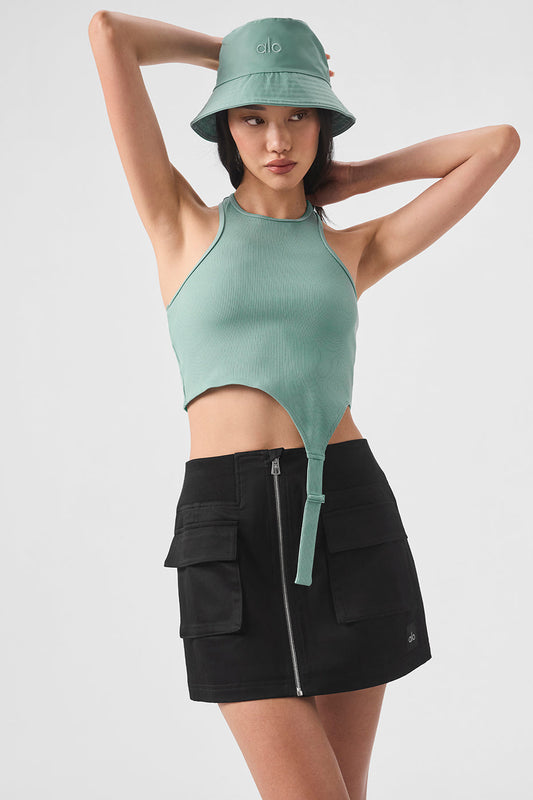 Alosoft Ribbed Revelation Tank Top — Botanical Green