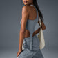 Alosoft Ribbed Revelation Tank Top — Steel Grey