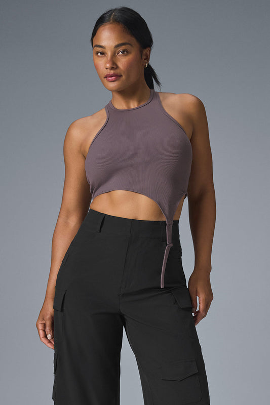 Alosoft Ribbed Revelation Tank Top — Raisinette