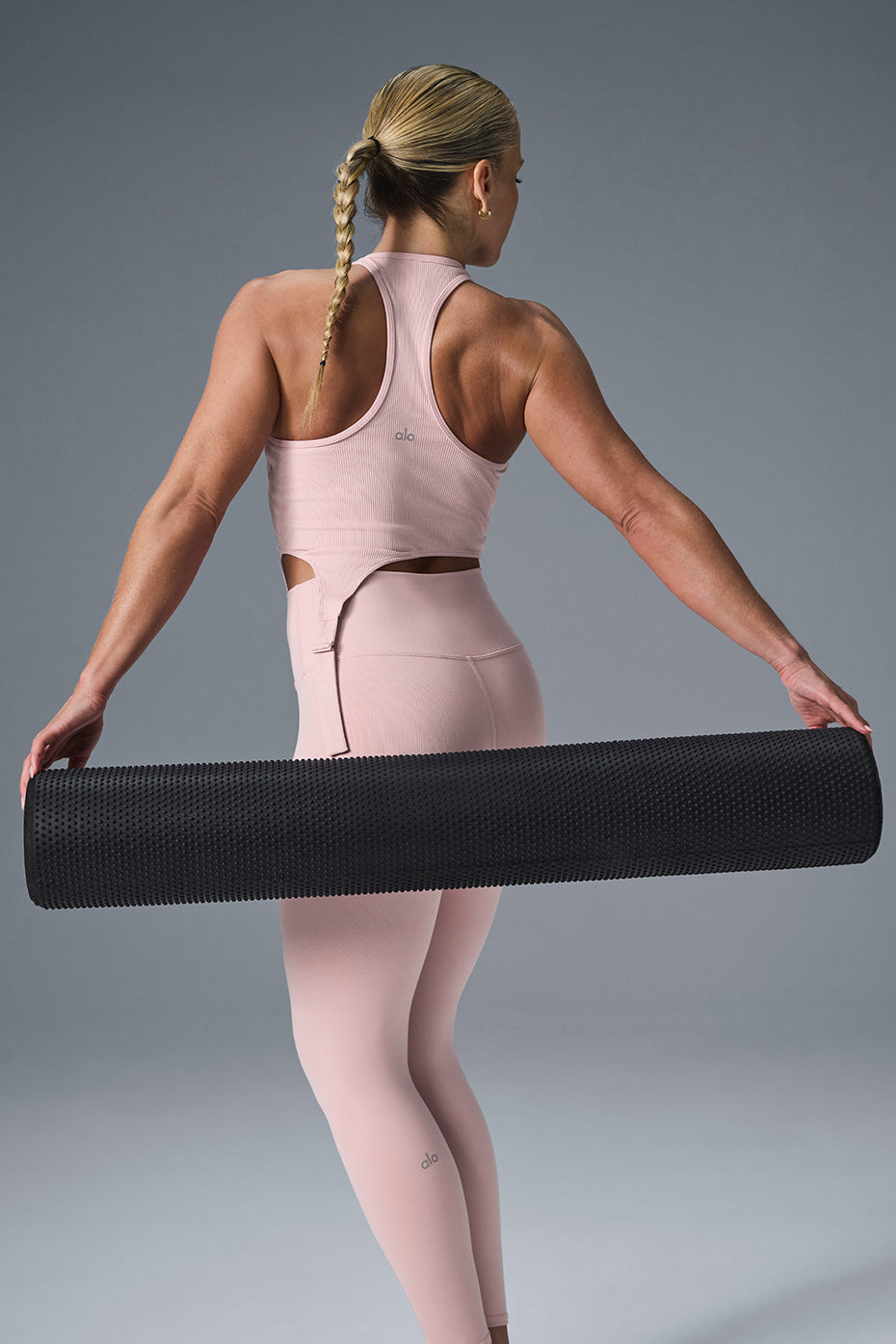 Alosoft Ribbed Revelation Tank Top — Ballet Pink