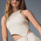 Alosoft Ribbed Revelation Tank Top — Oat Milk
