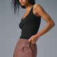 Sheer Glow Tank Top — Black