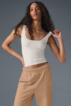 Sheer Glow Tank Top — Ivory