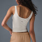 Sheer Glow Tank Top — Ivory