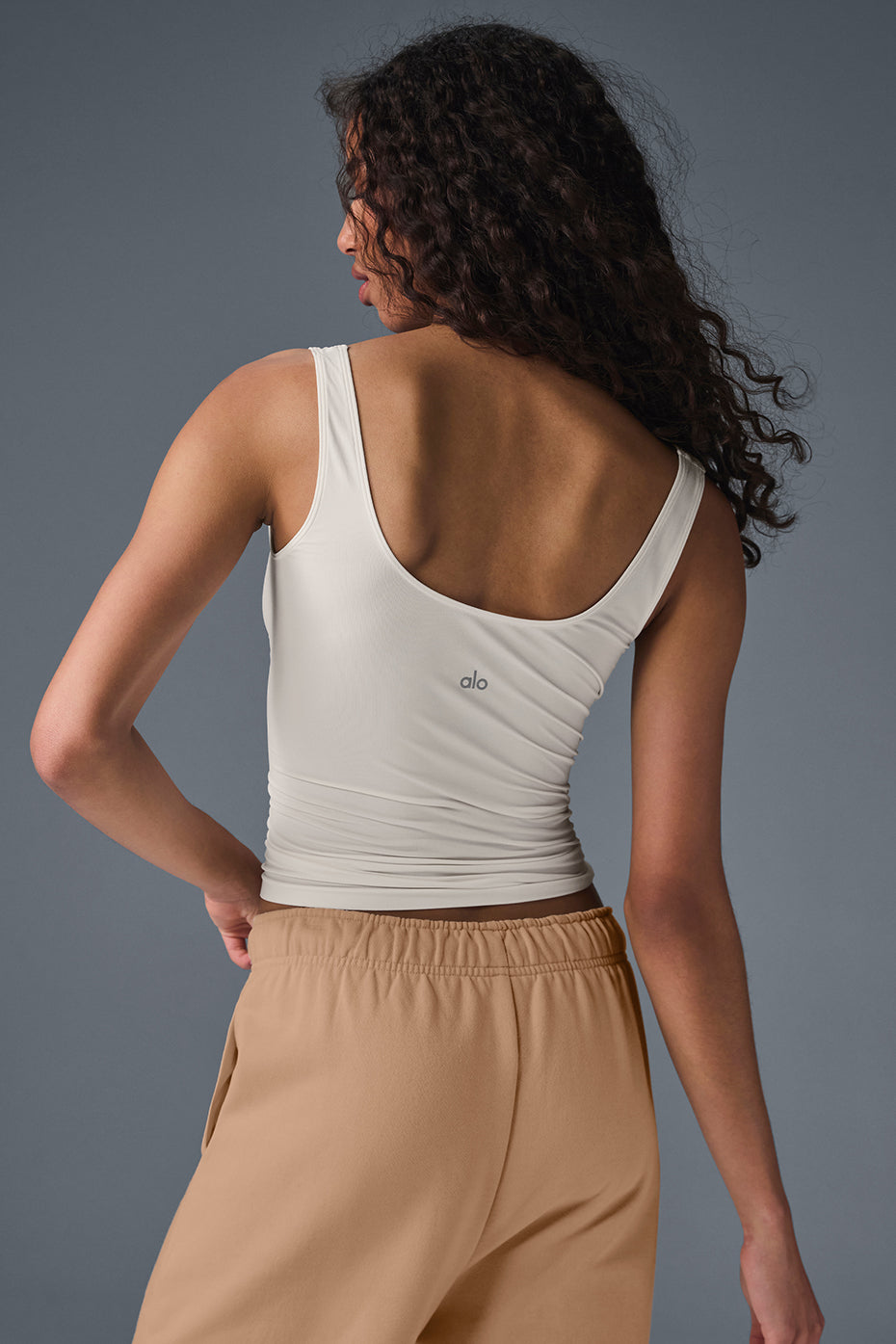 Sheer Glow Tank Top — Ivory