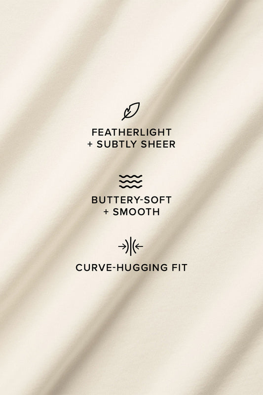 Sheer Glow Tank Top — Ivory