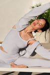 Washed Alosoft Sweet Talker Tank Top — Grey Sky Wash