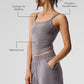 Washed Alosoft Sweet Talker Tank Top — Cool Grey Wash