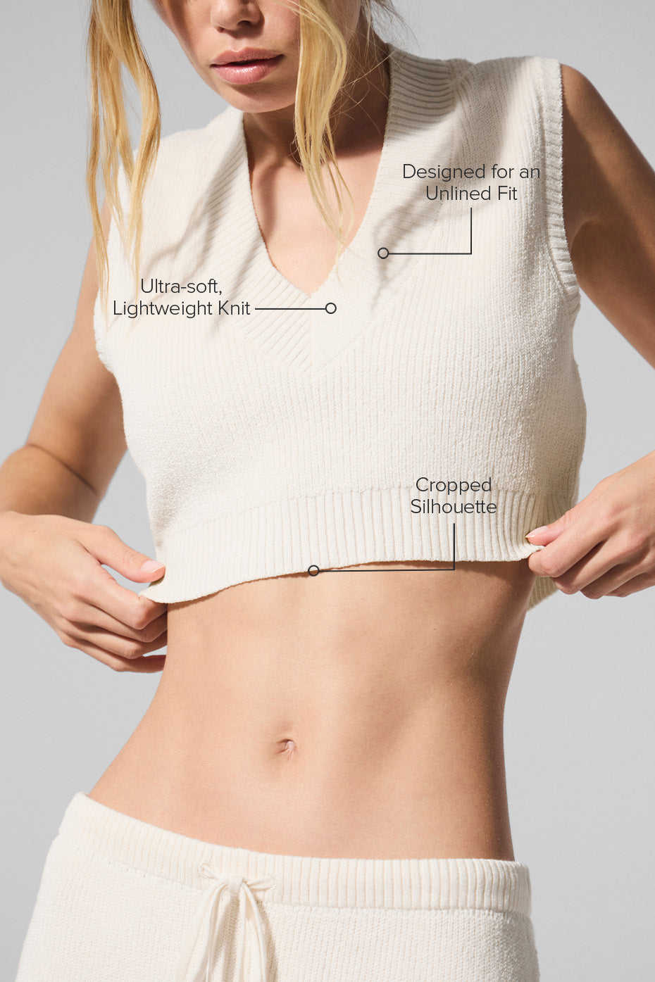 Supernatural Sweater Tank Top — Ivory