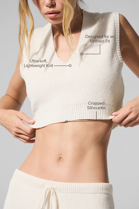 Supernatural Sweater Tank Top — Ivory