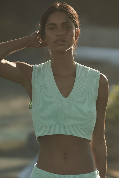Supernatural Sweater Tank Top — Spearmint