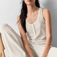 Supernatural Sweater Henley Tank Top — Ivory