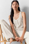 Supernatural Sweater Henley Tank Top — Ivory