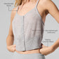 Sheer Cashmere Tank Top — Athletic Heather Grey