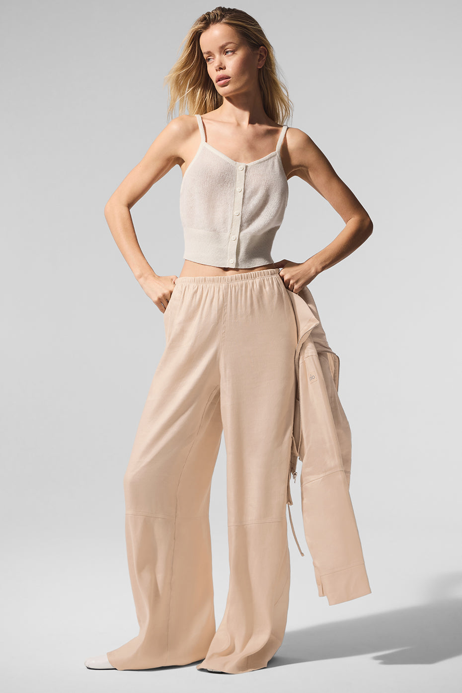 Sheer Cashmere Tank Top — Ivory