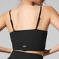 Ribbed Delicate Lounge Tank Top — Black