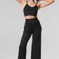 Ribbed Delicate Lounge Tank Top — Black