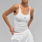 Ribbed Prosper Tank Top — White