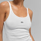 Ribbed Prosper Tank Top — White