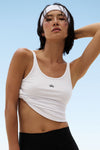 Ribbed Prosper Tank Top — White