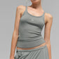 Ribbed Prosper Tank Top — Lunar Grey