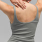 Ribbed Prosper Tank Top — Lunar Grey