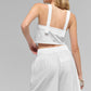 Cropped Dreamscape Tank Top — White