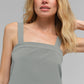 Cropped Dreamscape Tank Top — Lunar Grey