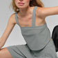 Cropped Dreamscape Tank Top — Lunar Grey