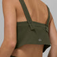 Cropped Dreamscape Tank Top — Green Olive