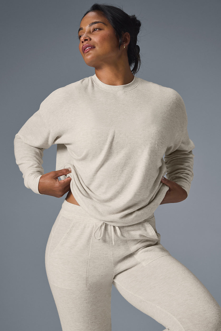 Soho Crew Sweatshirt — Oatmeal Heather