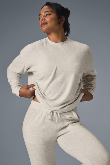 Soho Crew Sweatshirt — Oatmeal Heather