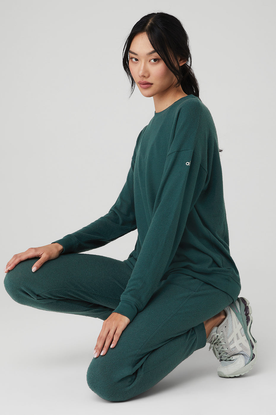 Soho Crew Sweatshirt — Midnight Green