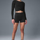 Cover Long‑Sleeve Top — Black
