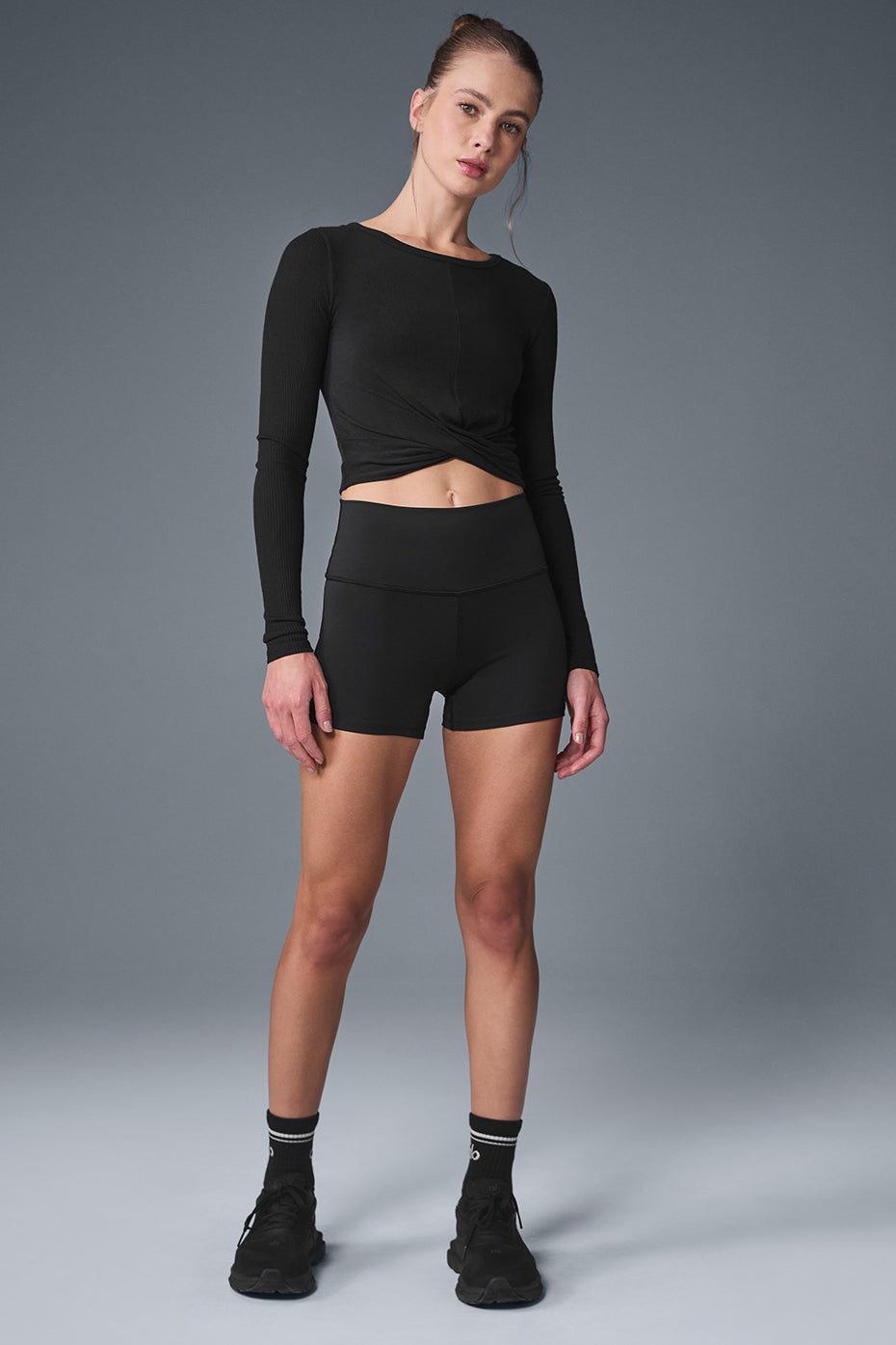 Cover Long‑Sleeve Top — Black