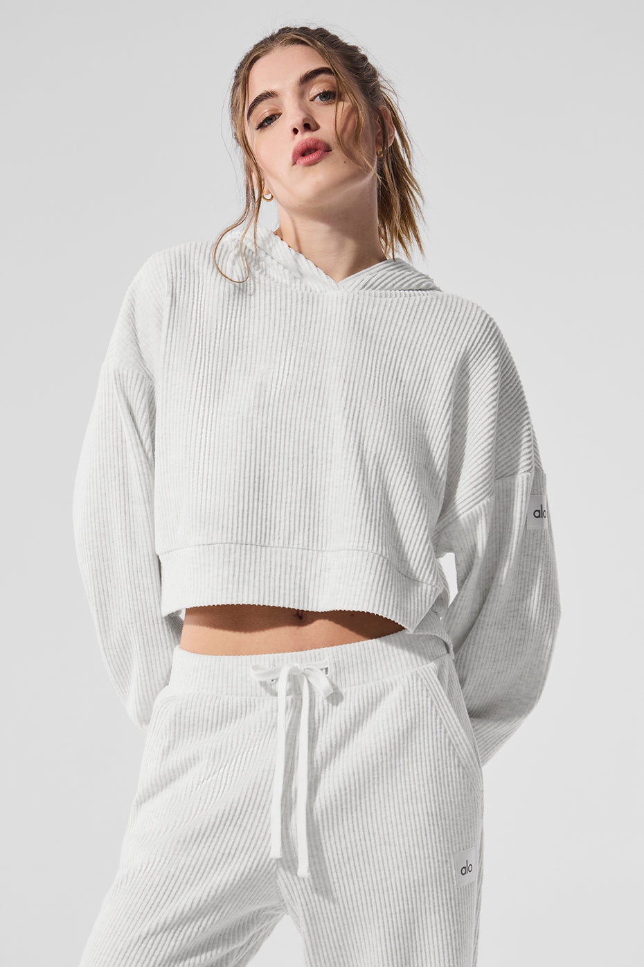 Muse Hooded Sweatshirt — White Heather