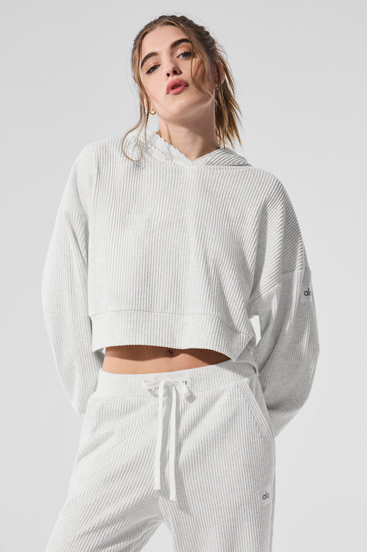 Muse Hooded Sweatshirt — White Heather