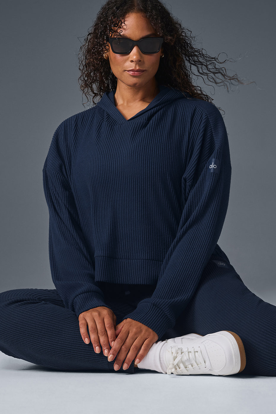 Muse Hooded Sweatshirt — Navy