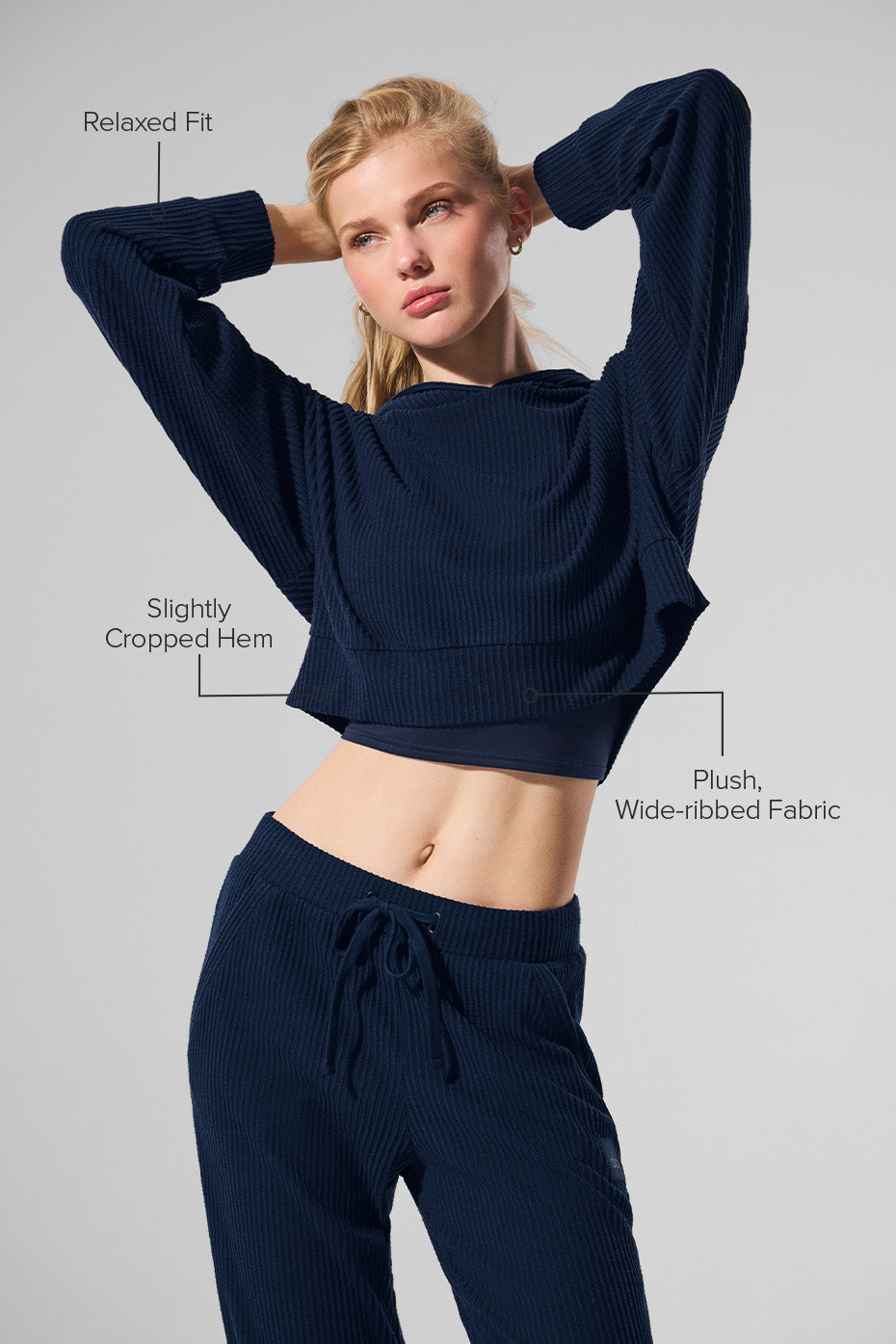 Muse Hooded Sweatshirt — Navy