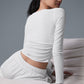 Gather Long‑Sleeve — White