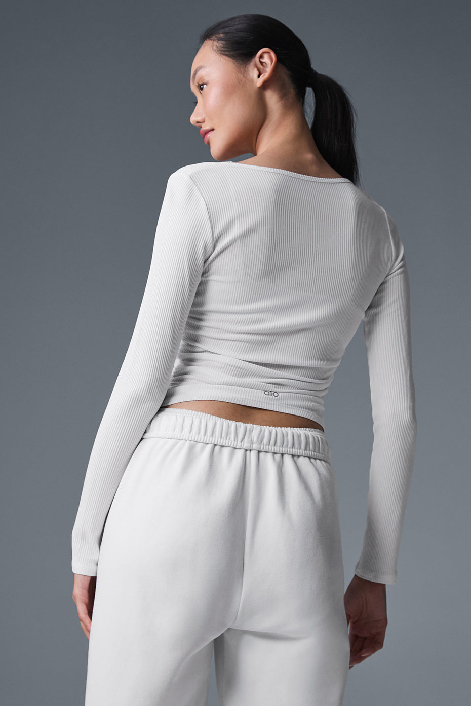 Gather Long‑Sleeve — White