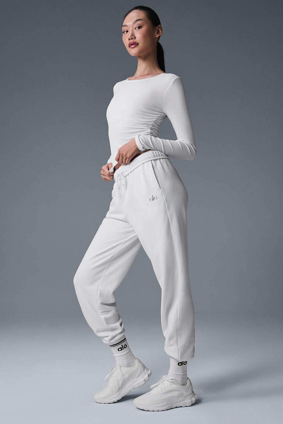 Gather Long‑Sleeve — White